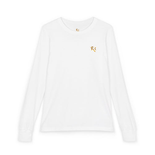 Boys & Girls Youth Logo KEM ROYALTY Jersey Long Sleeve Tee, Gift For Youth Boys & Girls