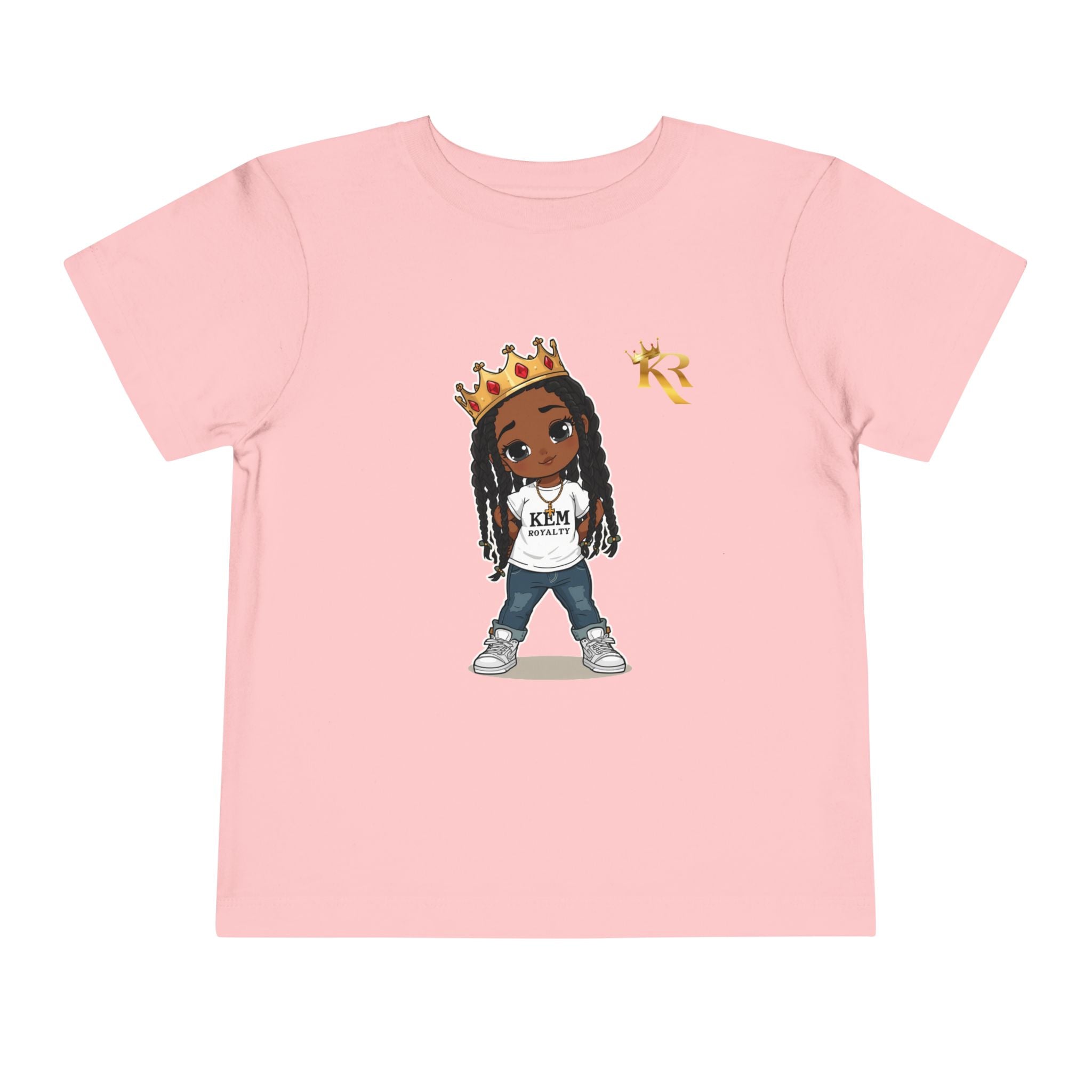 Toddler Girls Stylish Queen T-shirt, Cute Gift For Toddler Girls