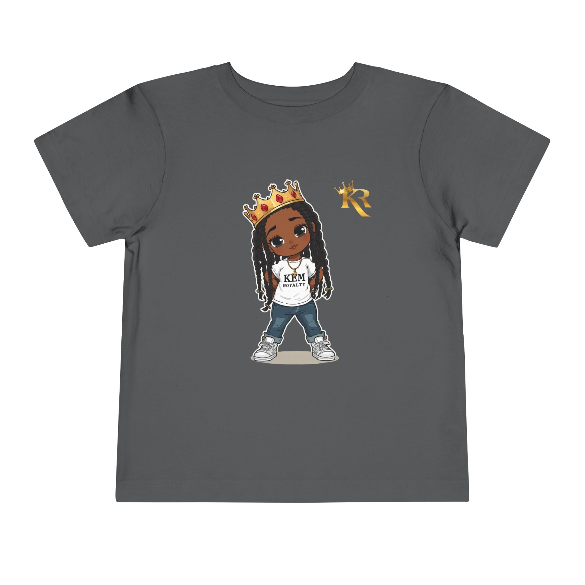 Toddler Girls Stylish Queen T-shirt, Cute Gift For Toddler Girls