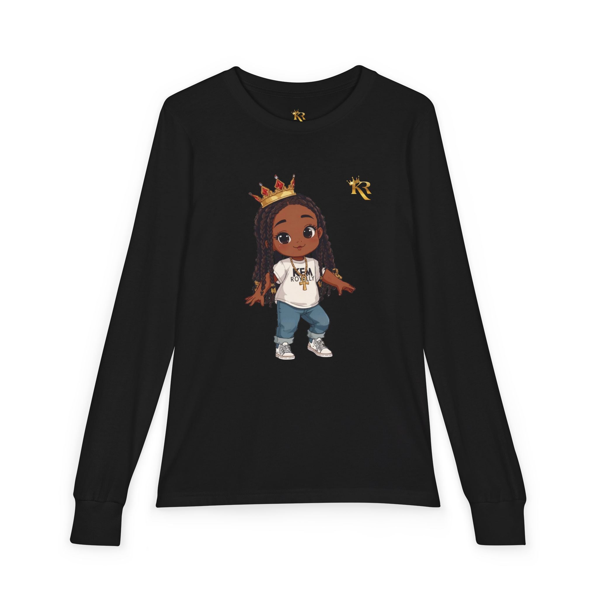 Girls Youth Jersey Long Sleeve Tee, Gift For Youth Girls