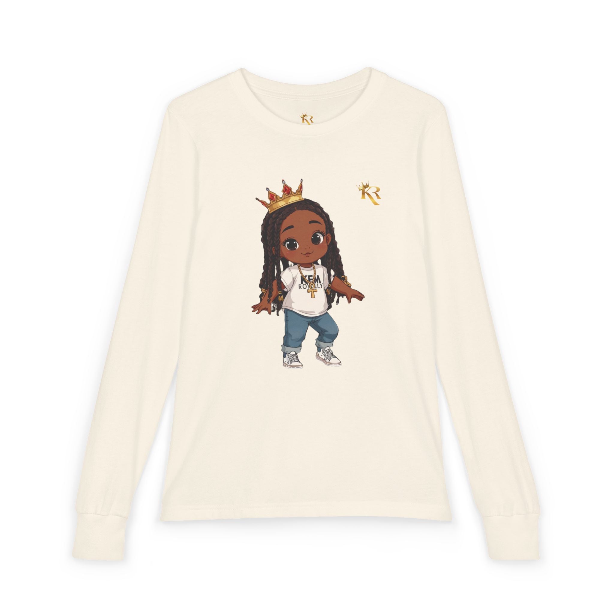 Girls Youth Jersey Long Sleeve Tee, Gift For Youth Girls