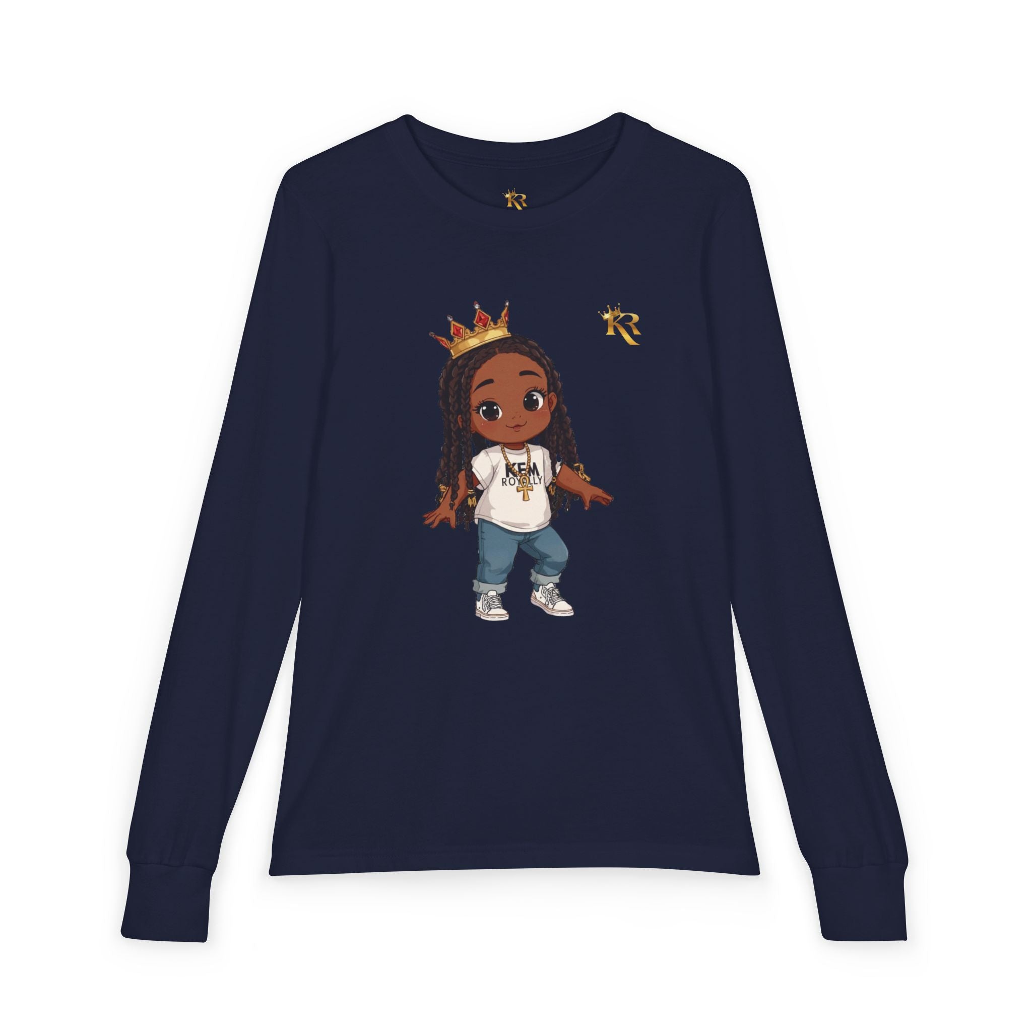 Girls Youth Jersey Long Sleeve Tee, Gift For Youth Girls