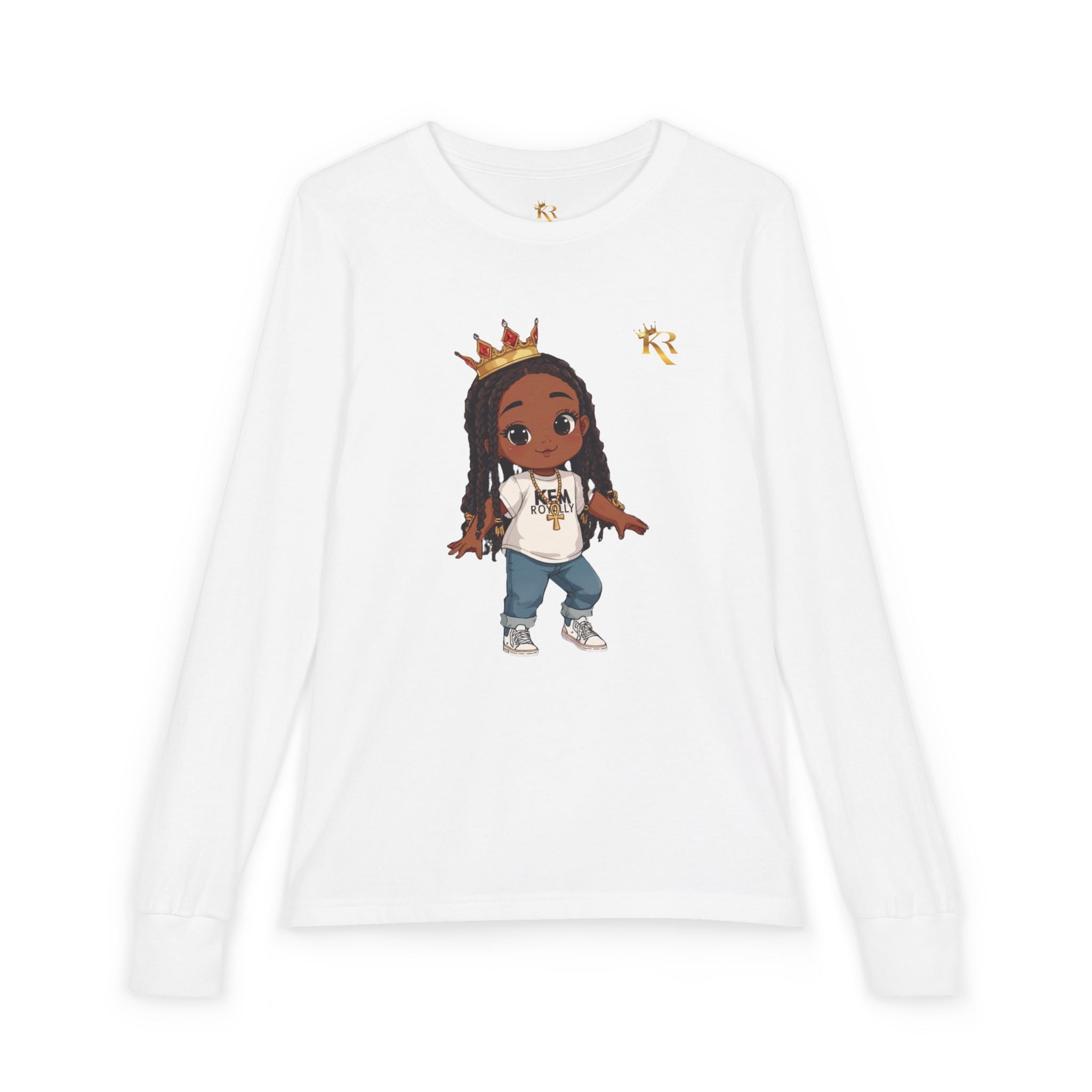 Girls Youth Jersey Long Sleeve Tee, Gift For Youth Girls